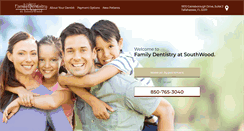 Desktop Screenshot of familydentistryatsouthwood.com