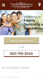 Mobile Screenshot of familydentistryatsouthwood.com