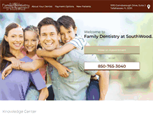 Tablet Screenshot of familydentistryatsouthwood.com